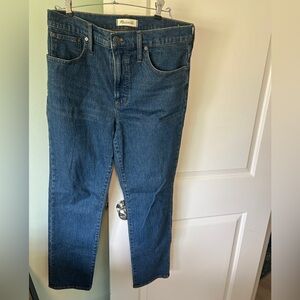 Madewell Dark Blue Straight-Leg Jeans